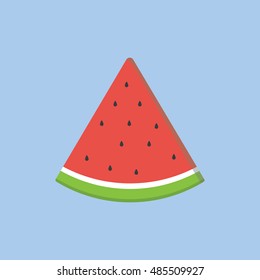 watermelon flat design. vector illustration