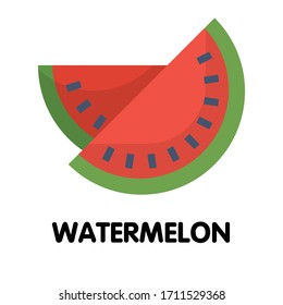 Watermelon flat icon design eps.10