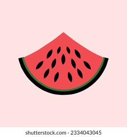 Watermelon flat logo icon isolated