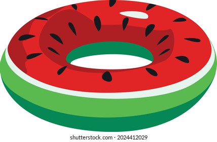 símbolo flotante de sandía para gráficos, logotipo, patrones