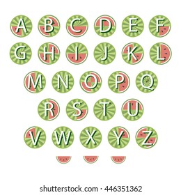 Watermelon font.