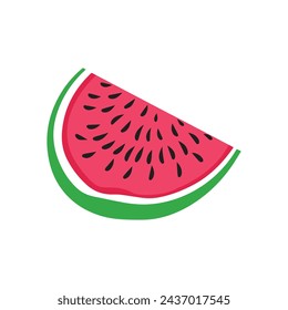Watermelon food icon color isolated vector on white background.