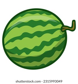 Watermelon Fresh Fruit Cartoon Illustration Drawing Vector