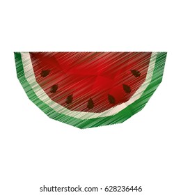 watermelon fresh fruit icon