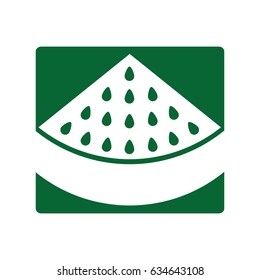 watermelon fresh fruit icon