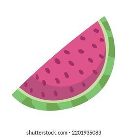 watermelon fresh fruit icon isolated