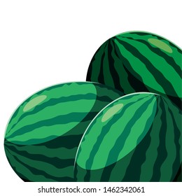 watermelon fresh fruit in white background