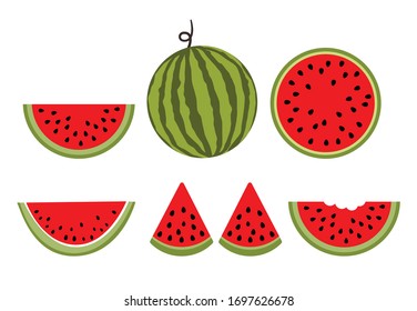 Watermelon, Fresh and juicy , vector design