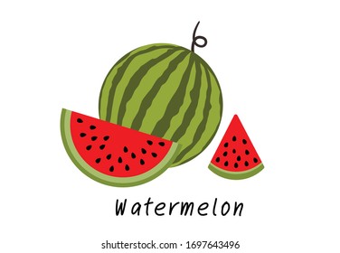 Watermelon, Fresh and juicy , vector design