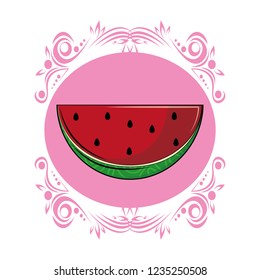 Watermelon fruit cartoon