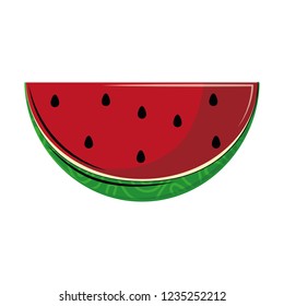 Watermelon fruit cartoon