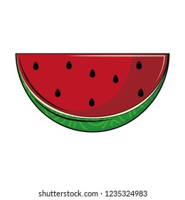Watermelon fruit cartoon