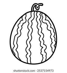 watermelon fruit for coloring book