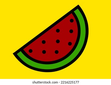 Watermelon Fruit Designs For Clothing Patterns, T-shirts, Stickers, Shoe Prints, Bags, Towels, Book Covers, Banners, Kids Animations, Animated Videos.