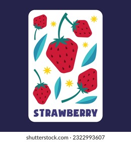 Watermelon fruit draw of vector illustration for social media, postcard, poster and print
