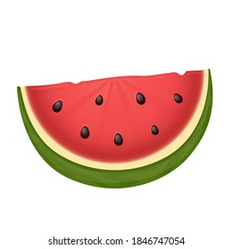 Diseño de vectores Emoji con fruta de la sandía. Producto Agrícola de Ilustración Artística.