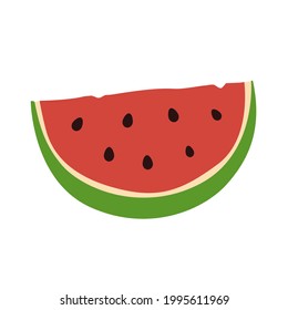 Diseño de vectores Emoji con fruta de la sandía. Art Illustration Agriculture Farm Food Product.