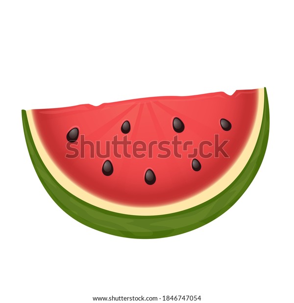 Watermelon Fruit Emoji Vector Design Art Stock Vector (Royalty Free