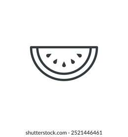 Watermelon fruit food icon, vector illustration