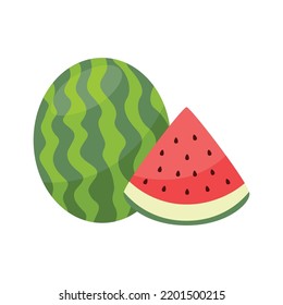 Icono de la fruta de la sandía. Fruto de la sandía
