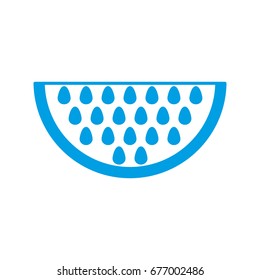 watermelon fruit icon 