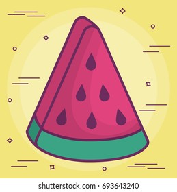 watermelon fruit icon