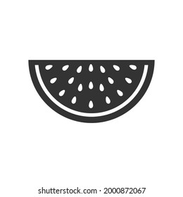 Watermelon Fruit Icon Design Graphic Template Isolated