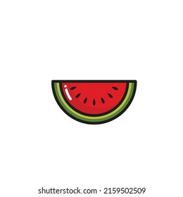 Watermelon fruit icon design vector
