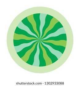 watermelon fruit icon. flat sign of natural organic fruit in circle on white background. colorful vector illustration easy to edit and customize. eps 10