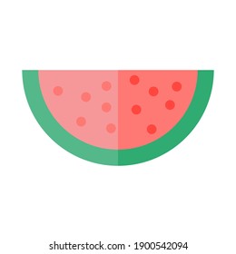 Watermelon, Fruit Icon Illustration Vector Isolated. Suitable for Web Design, Logo, App, and UI.