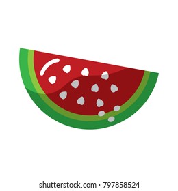 watermelon fruit icon image 