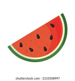 watermelon fruit icon isolated vector