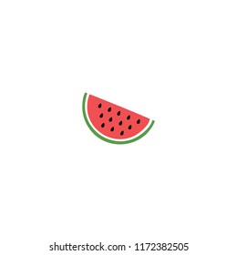 watermelon fruit icon logo