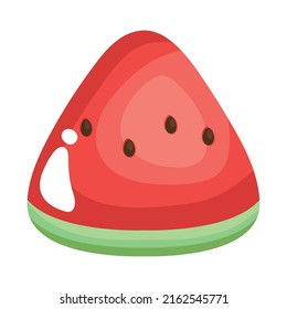 watermelon fruit icon on white background