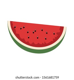 watermelon fruit icon over white background, vector illustration