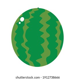 watermelon fruit icon over white background, colorful design, vector illustration