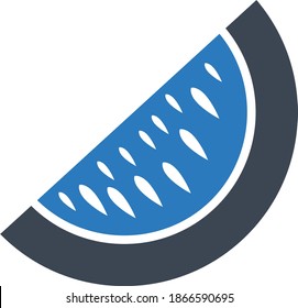 Watermelon fruit icon vector illustration 