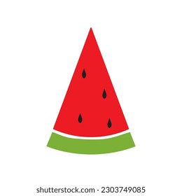 watermelon fruit icon vector illustration logo design