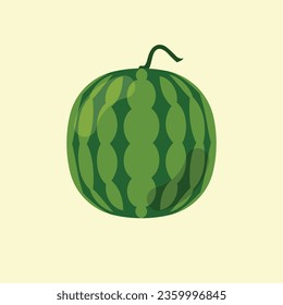 Icono de la fruta de la sandía. Ilustración vectorial.