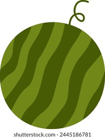 Watermelon Fruit Icon Vector Illustration