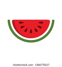 Watermelon - Fruit Icon Vector Template
