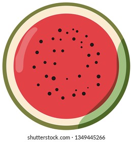 Watermelon Fruit Icon Vector - Vetorial