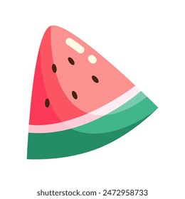 Watermelon fruit illustration isolated flat