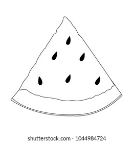Watermelon fruit isolated
