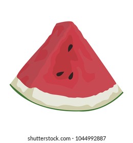 Watermelon fruit isolated