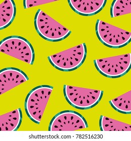 watermelon fruit juicy fresh seamless pattern