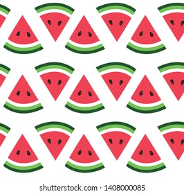 Watermelon fruit sweet summer pattern vector