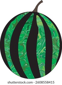 Watermelon fruit vector art,logo watermelon art