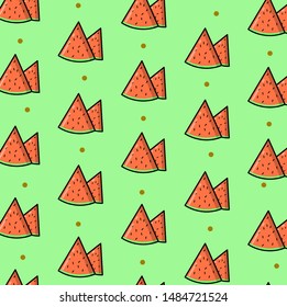 watermelon fruit vector Background Pattern