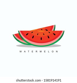 Watermelon fruit vector design and illustration